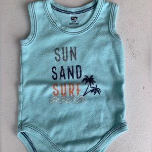 Blue Sun Sand Surf tank top